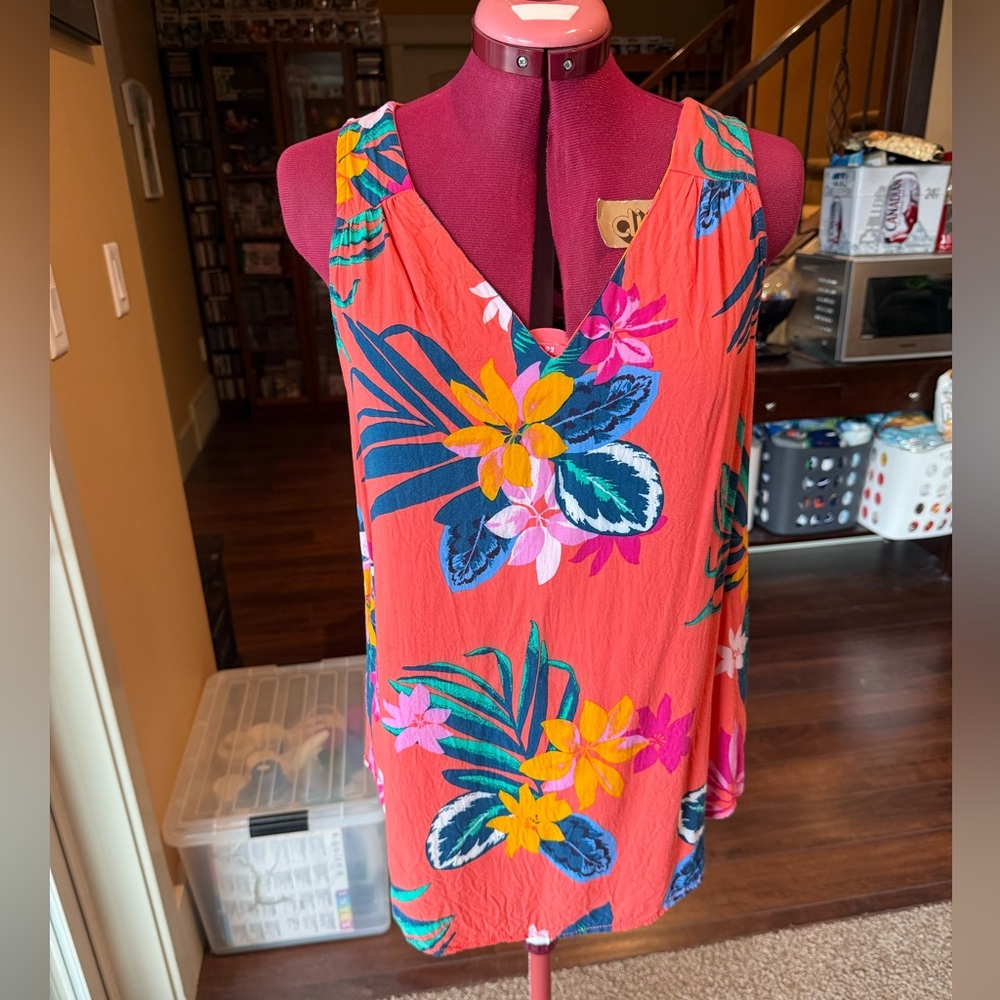 Tropical Printed Tank Top